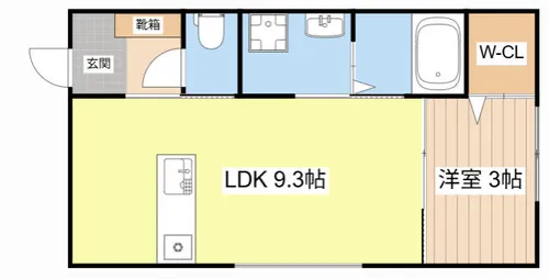 LEGARE SAKAE【105号室】の間取り