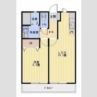 ハイム オーシェル【101号室】の間取り