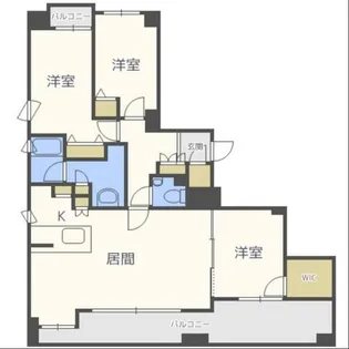 ル ノール平岸2条【702号室】の間取り