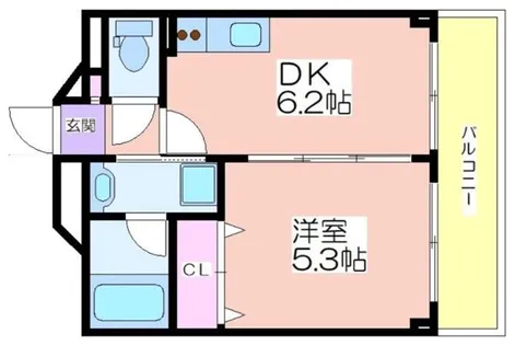 シーガルマンション【3階】の間取り