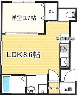 リープラスたつの大道【2-A号室】の間取り
