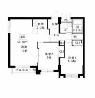 ノヴァ桑園【305号室】の間取り