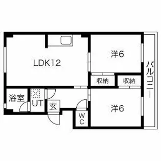 あかめコーポ【2階】の間取り