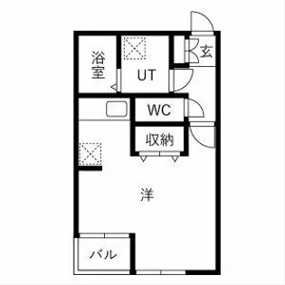 レアルノアール(B棟)【204号室】の間取り