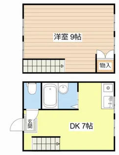 カレッジレジデンス蔵部ハウス【A号室】の間取り