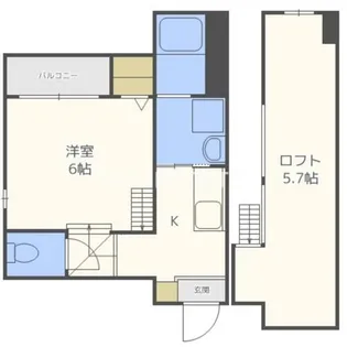 ハーモニーテラス中本【2階】の間取り