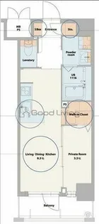 ネストピア博多シティ【8階】の間取り