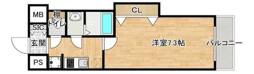 Luxe新大阪SOUTH【2階】の間取り