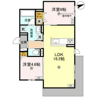 D-residence荘園B【1階】の間取り