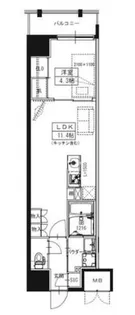 S-RESIDENCE大阪上本町【12階】の間取り