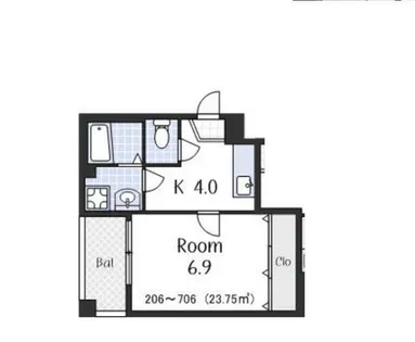 Alto-Montana Morinomiya【6階】の間取り