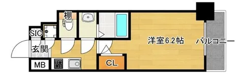 エスリード新大阪ヴェルデ【12階】の間取り