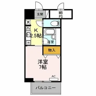 サンタウン竹鼻 A【311号室】の間取り