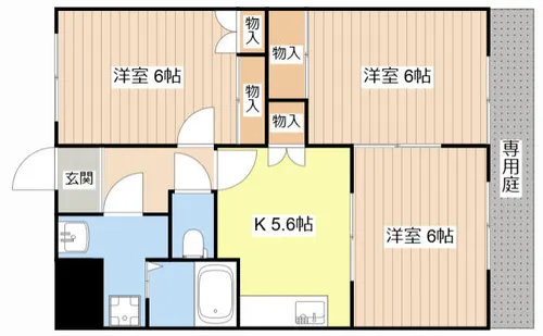 フォレストコーポ【103号室】の間取り