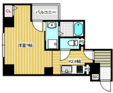 ソルーナ玉造【8階】の間取り