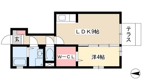 ベリル・マーチ【1階】の間取り