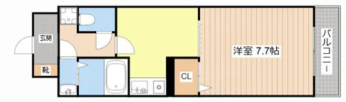アヴニールタカラ【3-I号室】の間取り