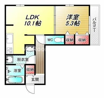 グランアクア【3階】の間取り