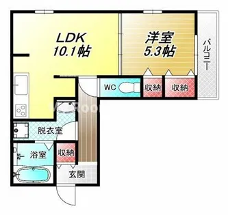グランアクア【3階】の間取り