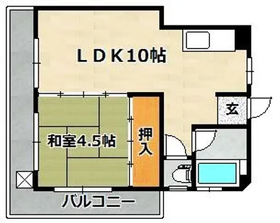 大成マンション【301号室】の間取り