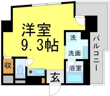デルファーレ西宮【3階】の間取り