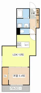 ノルウェジアンウッド室町【0306号室】の間取り