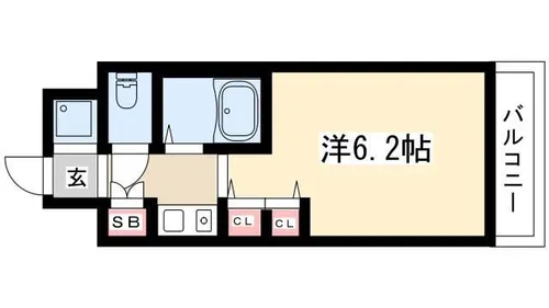 ミスターワシントンビル【205号室】の間取り