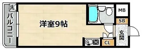 グランディアルネッサンス西神戸【103号室】の間取り