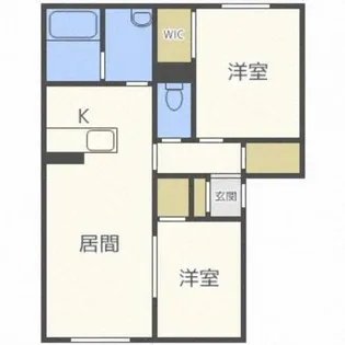 ジュネス23【1階】の間取り