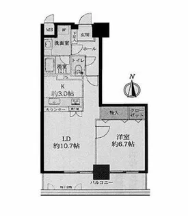 グランエステート丸の内【405号室】の間取り