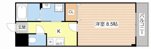 ART-H【101号室】の間取り
