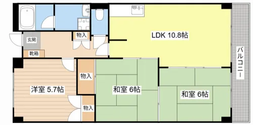 風異音素【7階】の間取り
