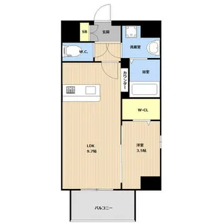 LIBTH高宮南【3階】の間取り