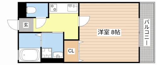 ローズハイム【1階】の間取り
