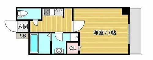 モンテノーム南堀江【2階】の間取り