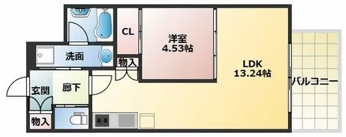 プレジオ永和ASIAN【9階】の間取り