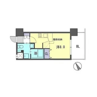 F・GRANDMARK天神【9階】の間取り