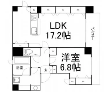 グランテージ国分町【5階】の間取り