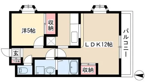 リバパレス鶴舞【503号室】の間取り