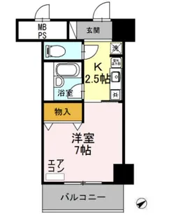 サンタウン竹鼻 A【527号室】の間取り