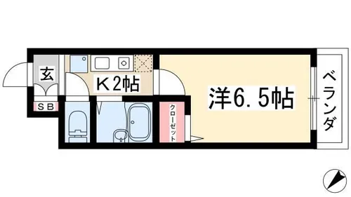 ヒルズ本山南【3階】の間取り