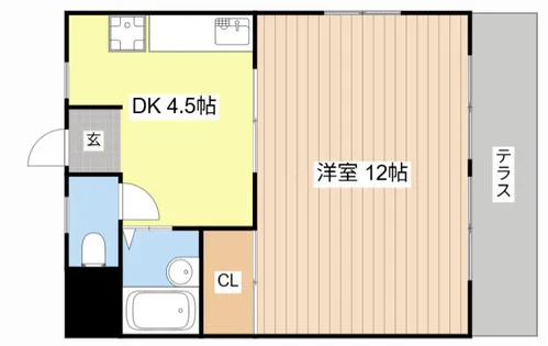 敷島第4マンション【103号室】の間取り
