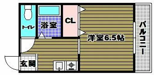 メロディーハイム【1階】の間取り