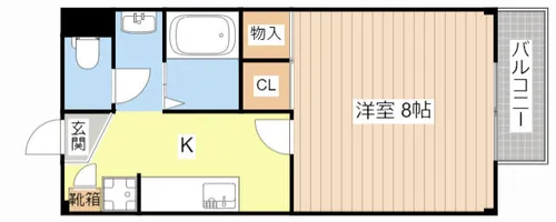 Delta Studio【202号室】の間取り