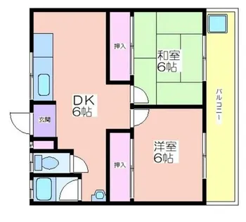 第2琴屋荘【1階】の間取り