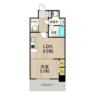 プレジオ神戸WEST【13階】の間取り