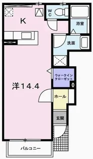 イースト・エレガントA【1階】の間取り