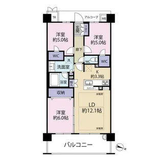 プラウド枚方(0003266)【2階】の間取り