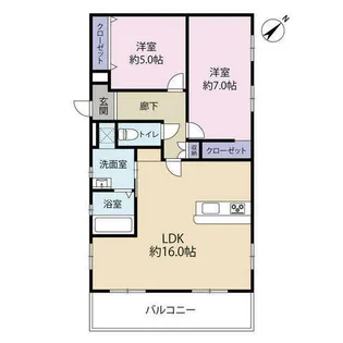 第3シャトー高宮(0005804)【3階】の間取り