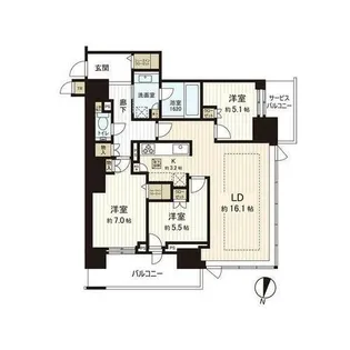 ONE札幌ステーションタワー【14階】の間取り